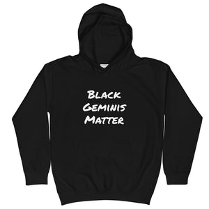 Black Matters Kids Hoodie (Gemini) - Zodi-Hacks Apparel 