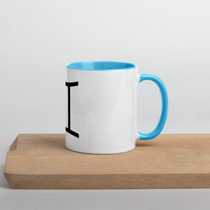 Gemini Symbol Mug with Color Inside - Zodi-Hacks Apparel 