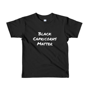 Black Matters Kid Tee (Capricorn) - Zodi-Hacks Apparel 