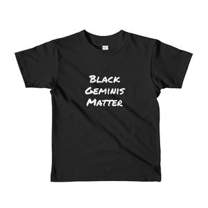 Black Matters Kids Tee (Gemini) - Zodi-Hacks Apparel 