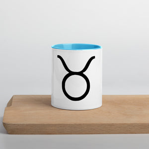 Taurus Symbol Mug with Color Inside - Zodi-Hacks Apparel 