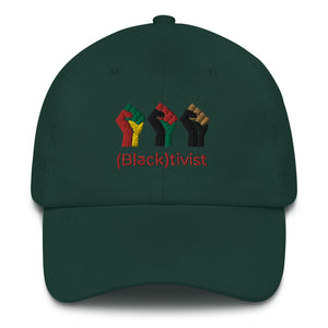 (Black)tivist Multicolor Fist Dad Hat - Zodi-Hacks Apparel 