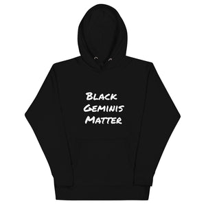 Black Matters Unisex Hoodie (Gemini) - Zodi-Hacks Apparel 