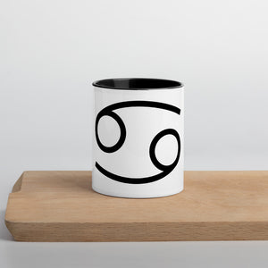 Cancer Symbol Mug with Color Inside - Zodi-Hacks Apparel 