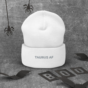 AF Zodiac Cuffed Beanie (Taurus) - Zodi-Hacks Apparel 