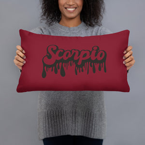 The Drip Zodiac Pillow (Scorpio) - Zodi-Hacks Apparel 