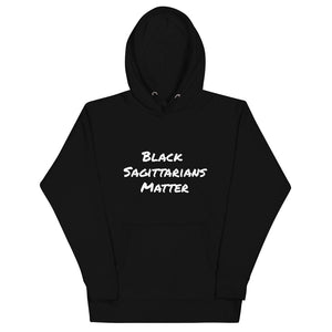 Black Matters Unisex Hoodie (Sagittarius) - Zodi-Hacks Apparel 
