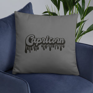 The Drip Zodiac Pillow (Capricorn) - Zodi-Hacks Apparel 