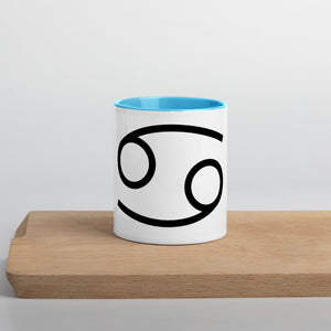 Cancer Symbol Mug with Color Inside - Zodi-Hacks Apparel 