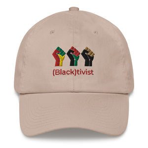 (Black)tivist Multicolor Fist Dad Hat - Zodi-Hacks Apparel 