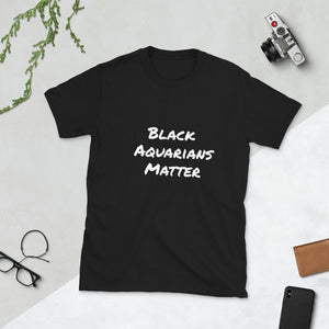 Black Matters Unisex T-Shirt (Aquarius) - Zodi-Hacks Apparel 