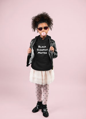 Black Matters Kids Hoodie (Scorpio) - Zodi-Hacks Apparel 